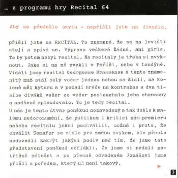 2CD Jiří Suchý & Jiří Šlitr: Semafor Recital 64