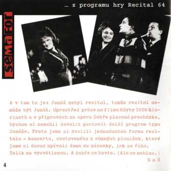 2CD Jiří Suchý & Jiří Šlitr: Semafor Recital 64
