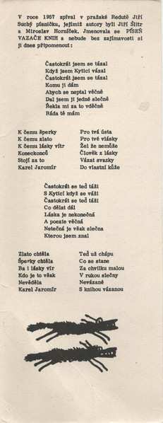 SP Jiří Suchý: Kytice Aneb Pocta Karlu Jaromíru Erbenovi, Pojednaná Způsobem Dobře Zavedeným V Pražském Divadle Semafor