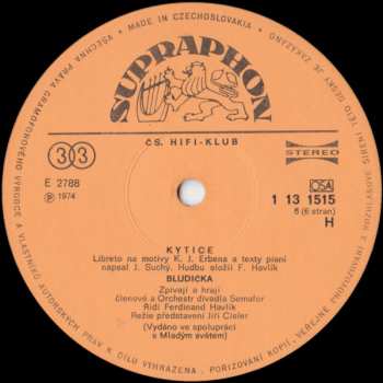 3LP/Set di cofanetti Jiří Suchý: Kytice (3xLP + BOX + BOOKLET)