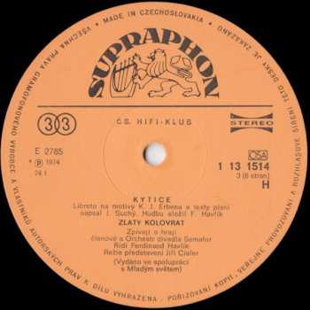 3LP/Set di cofanetti Jiří Suchý: Kytice (3xLP + BOX + BOOKLET)