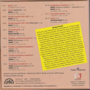 12CD/Set di cofanetti Jiří Suchý: Semafor  ... Léta 70. A 80.