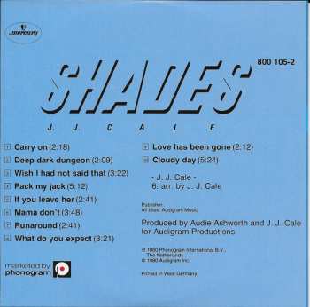 5CD/Set di cofanetti J.J. Cale: 5 Original Albums