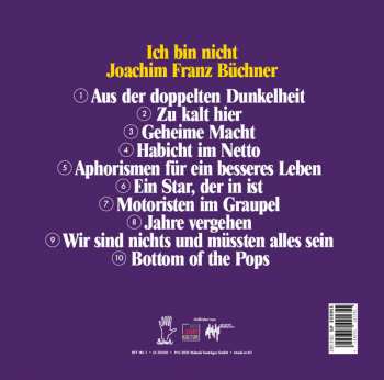 LP Joachim Franz Büchner Band: Ich bin nicht Joachim Franz Büchner