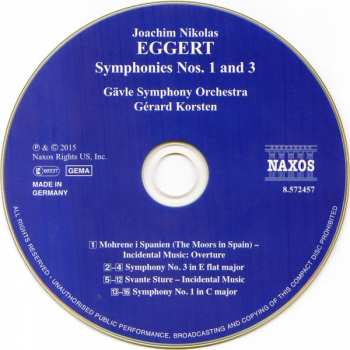 CD Gävle Symfoniorkester: Symphonies Nos. 1 & 3, And Incidental Music To Svante Sture - Gérard Korsten