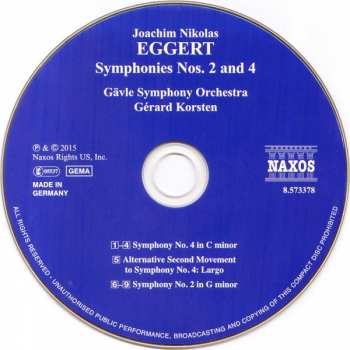CD Gävle Symfoniorkester: Symphonies Nos. 2 And 4