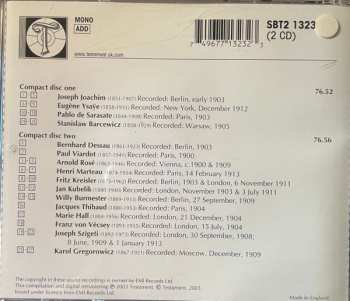 2CD Pablo De Sarasate: The Great Violinists: Recordings From 1900 - 1913