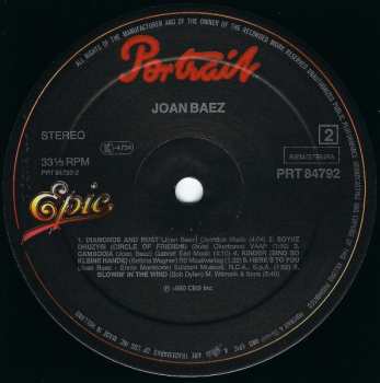 LP Joan Baez: Europa Tournee