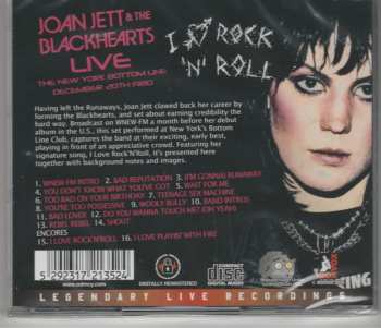 CD Joan Jett & The Blackhearts: Live At The Bottom Line, New York, 12/27/80. WNEW FM Broadcast 