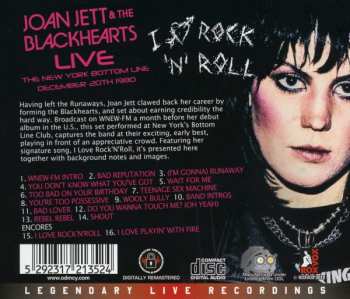 CD Joan Jett & The Blackhearts: Live At The Bottom Line, New York, 12/27/80. WNEW FM Broadcast 