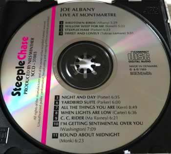 CD Joe Albany: Birdtown Birds - Recorded Live At Montmartre