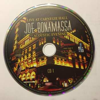 2CD Joe Bonamassa: Live At Carnegie Hall – An Acoustic Evening