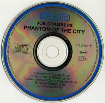 CD Joe Chambers: Phantom Of The City LTD