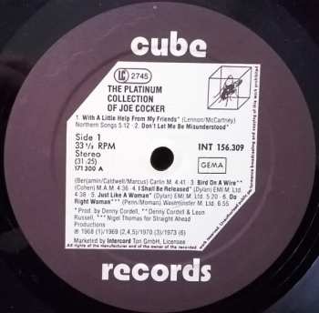 2LP Joe Cocker: The Platinum Collection Of Joe Cocker