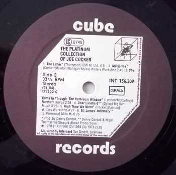 2LP Joe Cocker: The Platinum Collection Of Joe Cocker