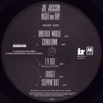 LP Joe Jackson: Night And Day