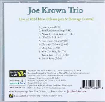 CD Joe Krown Trio: Live At 2014 New Orleans Jazz & Heritage Festival