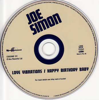 CD Joe Simon: Love Vibrations / Happy Birthday Baby