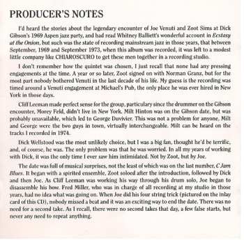 CD Zoot Sims: Joe & Zoot & More