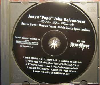 CD Joey DeFrancesco: All In The Family