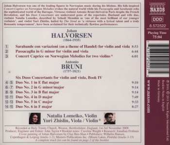 CD Johan Halvorsen: Sarabande / Passacaglia / Concert Caprice On Norwegian Melodies / Six Duos Concertants