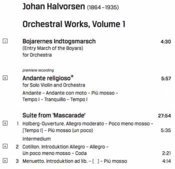 CD Marianne Thorsen: Orchestral Works Vol.1
