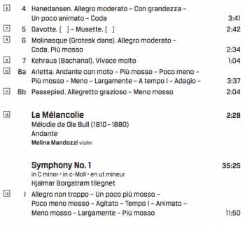 CD Marianne Thorsen: Orchestral Works Vol.1