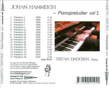 CD Stefan Lindgren: Piano Preludes  Vol. 1