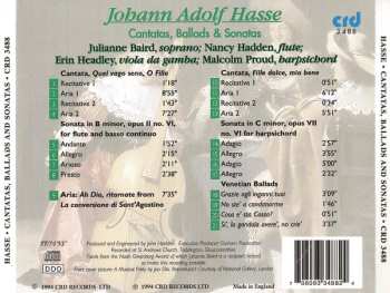 CD Johann Adolf Hasse: Cantatas, Ballads & Sonatas
