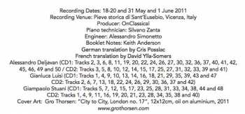 2CD Ferruccio Busoni: Piano Works (84 Études In 4 Books, Op. 50 / Eight Études After Cramer)