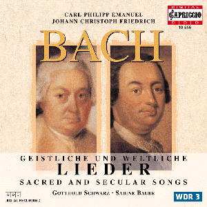 CD Johann Christoph Friedrich Bach: Lieder