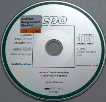 CD Johann David Heinichen: Concertos & Sonatas