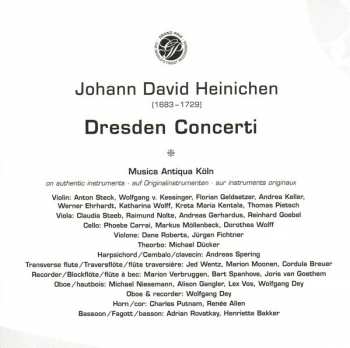 2CD Musica Antiqua Köln: Dresden Concerti