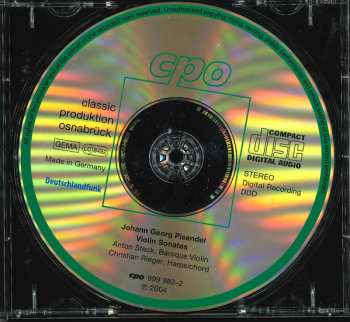 CD Johann Georg Pisendel: Violin Sonatas