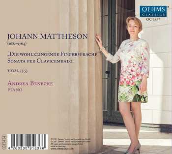 CD Johann Mattheson: Die Wohlklingende Fingersprache