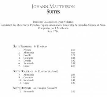CD Johann Mattheson: Suites