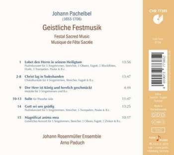 CD Johann Pachelbel: Festal Sacred Music