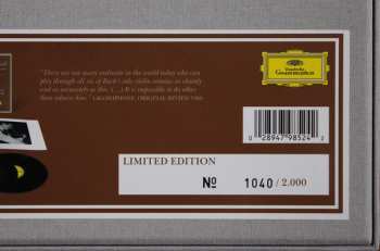 3LP/Set di cofanetti Johann Sebastian Bach: 6 Sonaten Und Partiten Für Violine Solo BWV 1001-1006 LTD | NUM