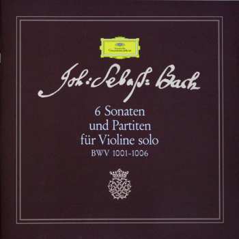 3LP/Set di cofanetti Johann Sebastian Bach: 6 Sonaten Und Partiten Für Violine Solo BWV 1001-1006 LTD | NUM