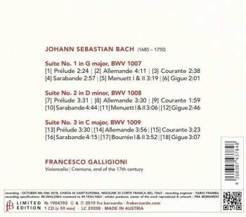 CD Johann Sebastian Bach: A Violoncello Solo Senza Basso Chapter 1 LTD