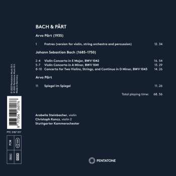 CD Johann Sebastian Bach: Bach & Pärt