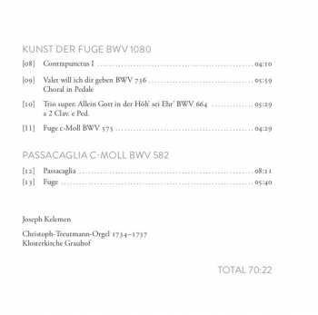 CD Johann Sebastian Bach: Berühmte Orgelwerke (Famous Organ Works)