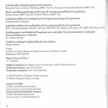 CD Johann Sebastian Bach: Cantatas BWV 100-102