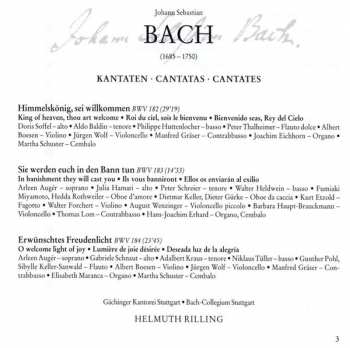 CD Johann Sebastian Bach: Cantatas BWV 182-184