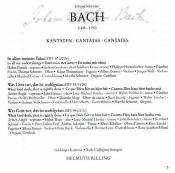 CD Johann Sebastian Bach: Cantatas BWV 97-99