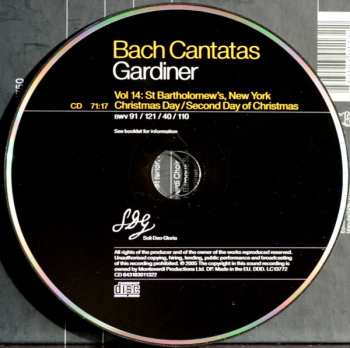 CD Johann Sebastian Bach: Cantatas Vol. 14: New York