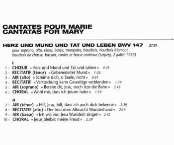 SACD Johann Sebastian Bach: Cantates 147 - 82 - 1 / Marie De Nazareth