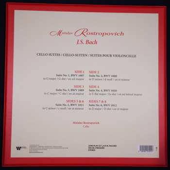 4LP/Set di cofanetti Johann Sebastian Bach: J.S. Bach Cello Suites DLX