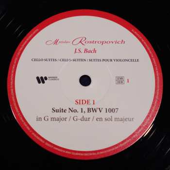 4LP/Set di cofanetti Johann Sebastian Bach: J.S. Bach Cello Suites DLX