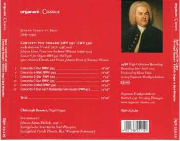 CD Johann Sebastian Bach: Concerti Per Organo